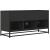 Dulap TV negru, 100x35x50 cm lemn prelucrat și metal GartenMobel Dekor