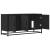 Dulap TV negru, 100x35x50 cm lemn prelucrat și metal GartenMobel Dekor