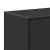 Dulap TV negru, 100x35x50 cm lemn prelucrat și metal GartenMobel Dekor