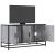 Dulap TV gri sonoma, 100x35x50 cm lemn prelucrat și metal GartenMobel Dekor