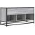 Dulap TV gri sonoma, 100x35x50 cm lemn prelucrat și metal GartenMobel Dekor
