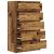 Dulap cu sertare, lemn vechi, 60x36x103 cm, lemn prelucrat GartenMobel Dekor