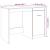 Birou, stejar artizanal, 100x50x76 cm, lemn prelucrat GartenMobel Dekor