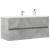 Dulap de chiuvetă, gri beton, 100x38,5x45 cm, PAL GartenMobel Dekor