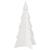 Brad de Crăciun decorativ, alb, 80 cm, lemn de pin masiv GartenMobel Dekor