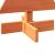 Brad de Crăciun decorativ, maro ceruit, 60 cm, lemn pin masiv GartenMobel Dekor
