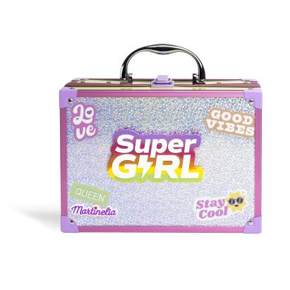 MARTINELIA SUPERGIRL TRUSA DE MACHIAJ CU OGLINDA LED SuperHeroes ToysZone
