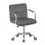 Scaun de birou, conferinte, inaltime 78-90 cm, baza si manere cromate, roti pivotante, velur gri MultiMark GlobalProd