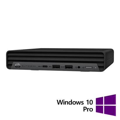 Calculator Refurbished HP EliteDesk 800 G6 Mini PC, Intel Core i5-10500T 2.30 - 3.80GHz, 8GB DDR4, 256GB SSD + Windows 10 Pro NewTechnology Media