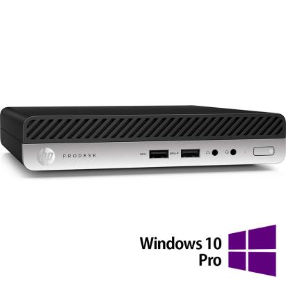 Calculator Refurbished HP ProDesk 400 G5 Mini PC, Intel Core i5-9500T 2.20 - 3.70GHz, 8GB DDR4, 256GB SSD + Windows 10 Pro NewTechnology Media