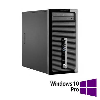 Calculator Refurbished HP 400 G2 Tower, Intel Pentium G3240 3.10GHz, 4GB DDR3, 500GB SATA, DVD-RW + Windows 10 Pro NewTechnology Media