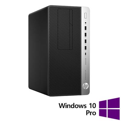 Calculator Refurbished HP ProDesk 600 G4 Tower, Intel Core i7-8700 3.20 - 4.60GHz, 16GB DDR4, 256GB SSD + Windows 10 Pro NewTechnology Media