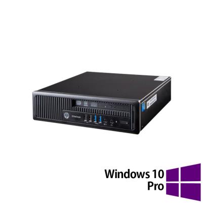 PC Refurbished HP EliteDesk 800 G1 USDT, Intel i5-4590 3.30GHz, 8GB DDR3, 256GB SSD, DVD-ROM + Windows 10 Pro NewTechnology Media