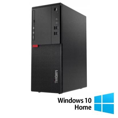 Calculator Refurbished LENOVO M710T Tower, Intel Core i3-6100 3.70GHz, 8GB DDR4, 256GB SSD, DVD-ROM + Windows 10 Home NewTechnology Media