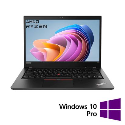 Laptop Refurbished LENOVO ThinkPad T14 Gen 1, AMD Ryzen 5 Pro 4650U 2.10 - 4.00GHz, 16GB DDR4, 512GB SSD, 14 Inch Full HD Touchscreen, Webcam, Tastatura US + Windows 10 Pro NewTechnology Media