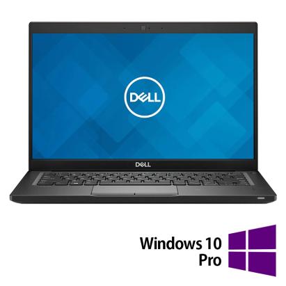 Laptop Refurbished DELL Latitude 7390, Intel Core i5-8250U 1.60 - 3.40GHz, 8GB DDR3, 256GB SSD M.2, 13.5 Inch Full HD, Webcam + Windows 10 Pro NewTechnology Media