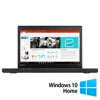 Laptop Refurbished LENOVO ThinkPad L470, Intel Core i5-6300U 2.40-3.00GHz, 8GB DDR4, 256GB SSD, 14 Inch HD + Windows 10 Home NewTechnology Media