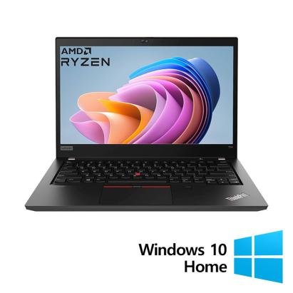 Laptop Refurbished LENOVO ThinkPad T14 Gen 1, AMD Ryzen 5 Pro 4650U 2.10 - 4.00GHz, 16GB DDR4, 512GB SSD, 14 Inch Full HD Touchscreen, Webcam, Tastatura US + Windows 10 Home NewTechnology Media