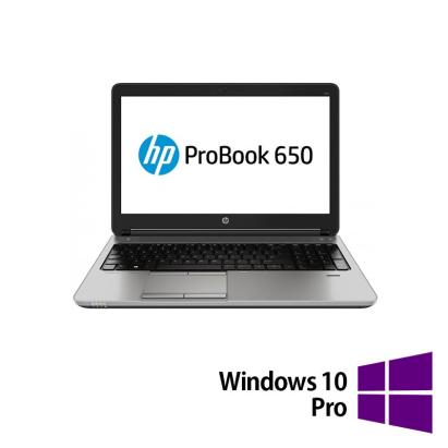 Laptop Refurbished HP ProBook 650 G3, Intel Core i5-7200U 2.50GHz, 8GB DDR4, 256GB SSD, 15.6 Inch, Tastatura Numerica, Webcam + Windows 10 Pro NewTechnology Media