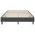 Cadru de pat continental, gri, 120x200 cm, material textil GartenMobel Dekor