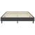 Cadru de pat continental, gri, 140x200 cm, material textil GartenMobel Dekor