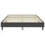 Cadru de pat continental, gri, 160x200 cm, material textil GartenMobel Dekor