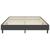 Cadru pat continental, gri, 180x200 cm, material textil GartenMobel Dekor