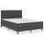 Cadru pat continental, gri, 180x200 cm, material textil GartenMobel Dekor