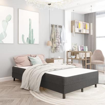 Pat continental, gri închis, 120x200 cm, material textil GartenMobel Dekor