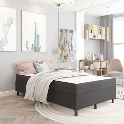 Pat continental, gri închis, 120 x 200 cm, material textil GartenMobel Dekor