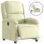 Fotoliu rabatabil electric, crem, piele naturală GartenMobel Dekor