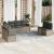 Set canapele de grădină, 7 piese, cu perne, gri, poliratan GartenMobel Dekor