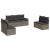 Set canapele de grădină, 7 piese, cu perne, gri, poliratan GartenMobel Dekor