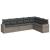 Set canapele de grădină, 7 piese, cu perne, gri, poliratan GartenMobel Dekor