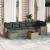 Set canapele de grădină cu perne, 8 piese, gri, poliratan GartenMobel Dekor