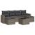 Set canapele de grădină, 7 piese, cu perne, gri, poliratan GartenMobel Dekor