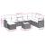 Set canapele de grădină, 9 piese, cu perne, gri, poliratan GartenMobel Dekor