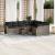 Set mobilier de grădină cu perne, 10 piese, gri, poliratan GartenMobel Dekor