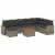 Set canapele de grădină, 9 piese, cu perne, gri, poliratan GartenMobel Dekor