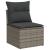 Set mobilier de grădină cu perne, 10 piese, gri, poliratan GartenMobel Dekor
