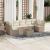 Set canapele de grădină, 8 piese, cu perne, bej, poliratan GartenMobel Dekor