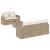 Set canapele de grădină cu perne, 6 piese, bej, poliratan GartenMobel Dekor