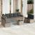 Set canapele de grădină, 9 piese, cu perne, bej, poliratan GartenMobel Dekor