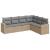 Set canapele de grădină cu perne, 6 piese, bej, poliratan GartenMobel Dekor