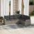 Set mobilier grădină cu perne, 6 piese, gri, poliratan GartenMobel Dekor