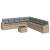 Set canapele de grădină cu perne, 10 piese, bej, poliratan GartenMobel Dekor