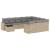 Set canapele de grădină cu perne, 11 piese, bej, poliratan GartenMobel Dekor