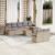 Set canapele de grădină, 10 piese, cu perne, bej, poliratan GartenMobel Dekor