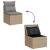 Set canapele de grădină, 10 piese, cu perne, bej, poliratan GartenMobel Dekor
