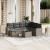 Set canapele de grădină cu perne, 8 piese, gri, poliratan GartenMobel Dekor